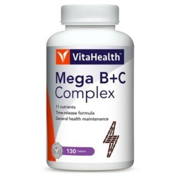 Vitahealth Mega B+C Complex Tabs (130's)