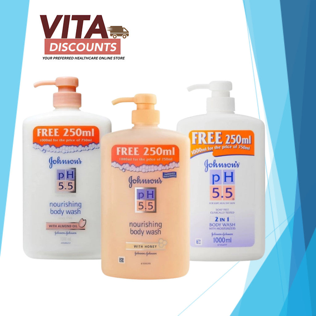 Johnson's Body Wash Ph5.5 - Regular/With Honey/With Almond Oil (1L) [Exp 05/2027]
