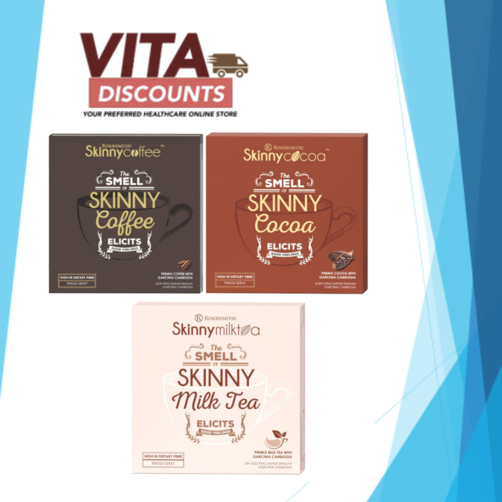 Kinohimitsu Skinny - Coffee/Cocoa Powder/Milk Tea (20g x 14's)