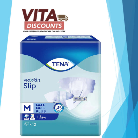 Tena Slip Plus Adult Diapers Size M (1 Pack x 12's)