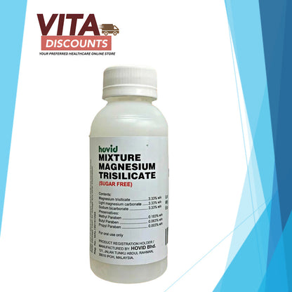 Hovid Mixture Magnesium Trisilicate Sugar Free Suspension (120ml)