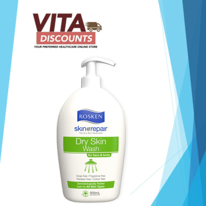 Rosken Skin Repair Dry Skin Wash (500ml) [Exp 05/2027]