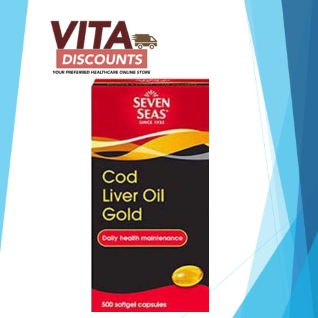 Seven Seas Cod Liver Oil Gold 240mg Caps (500's x 1/2 Pack) [Exp 07/2027]