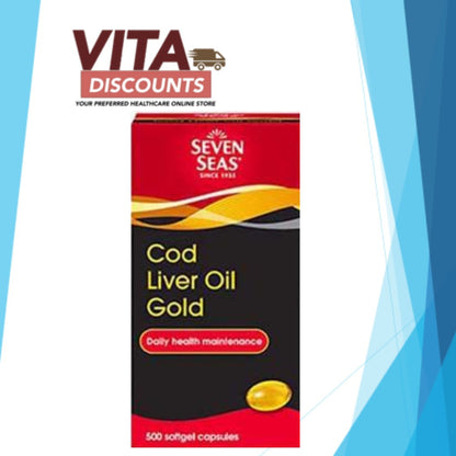 Seven Seas Cod Liver Oil Gold 240mg Caps (500's x 1/2 Pack) [Exp 07/2027]