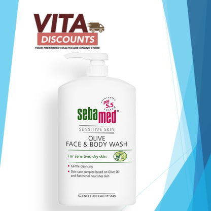 Sebamed Olive Face & Body Wash (200ml/1000ml) [Exp 01/2028]