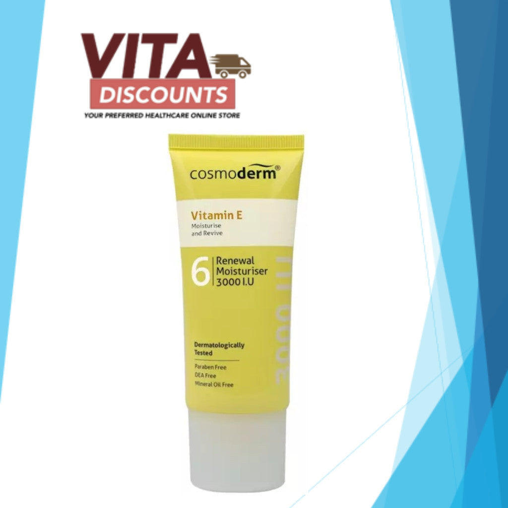 Cosmoderm Vitamin E + Ceramide Intensive Moisturising Cream 3000Iu (50ml)
