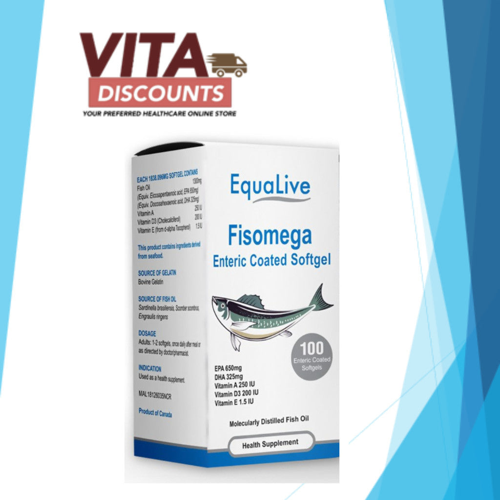 Equalive Fisomega Sgels (100's) [Exp 07/2027]  [Extra 2 Gift]