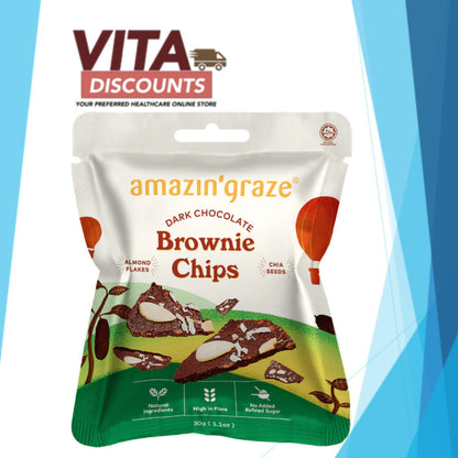 Amazin'Graze Dark Chocolate Brownie Chips (30g)