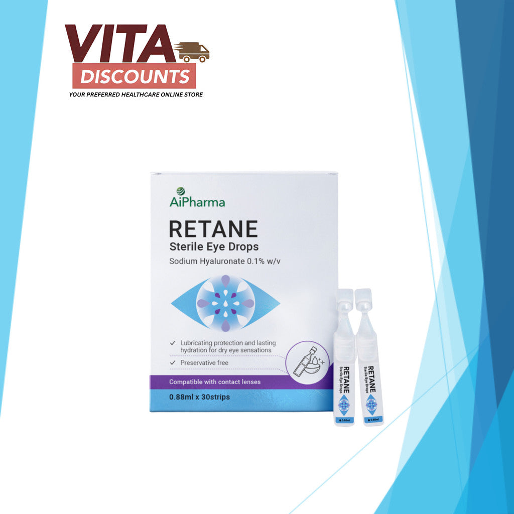 Aipharma Retane Sterile Eye Drops (0.88ml x 30's) [Exp 05/2027]