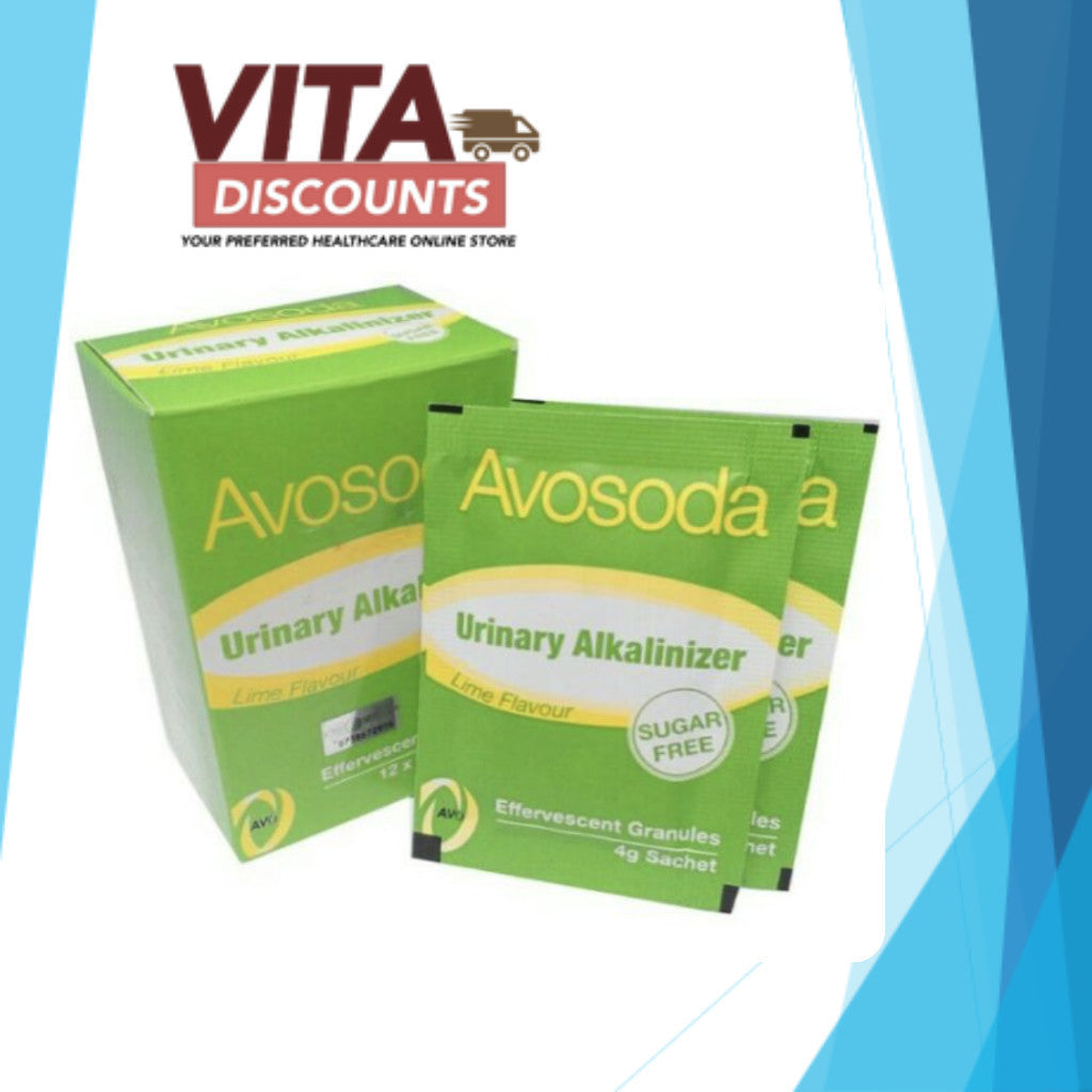 Avosoda Urinary Alkalinizer Effervescent Granules (4g x 12's) [Exp 07/2027]