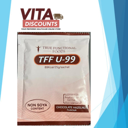 True Functional Foods U-99 Chocolate Hazelnut Flavour Powder One Pack (25g)