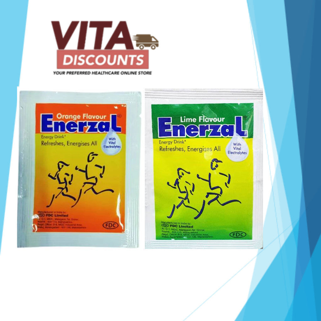 Enerzal Energy Drink - Orange/Lime (1 Pack x 7.5g x 1's) [Exp 02/2027]