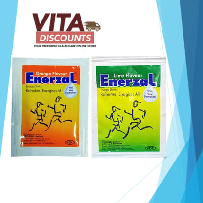 Enerzal Energy Drink - Orange/Lime (1 Pack x 7.5g x 1's) [Exp 02/2027]