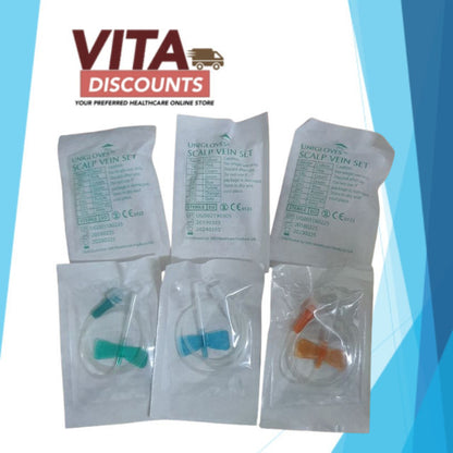 Unigloves Scalp Vein Set (21g) / (25g) 3/4" One Piece (1's)