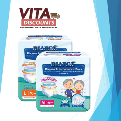 Diapex Disposable Incontinence Pants M10/L10