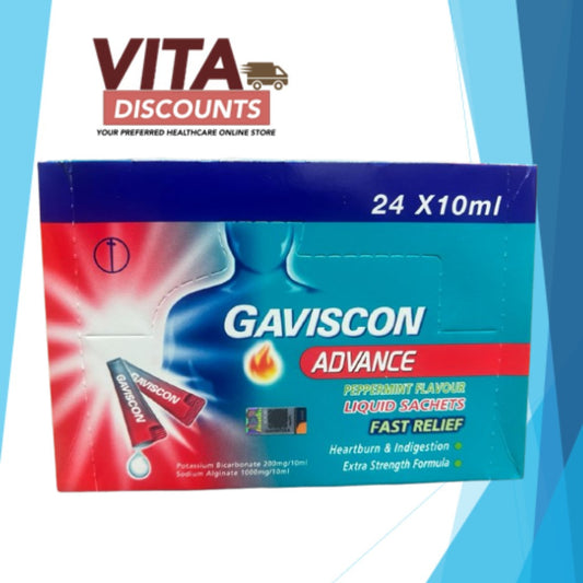 Gaviscon Liquid Advance Sacs Full Box (10ml x 24's) [Exp 04/2027]