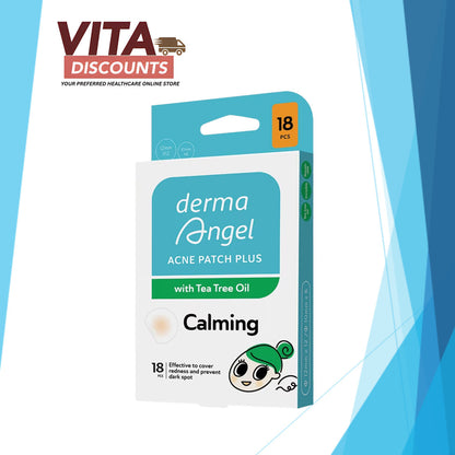 Derma Angel Acne Patch Plus With Tea Tree Oil Calming (18's) [Exp 03/2029]