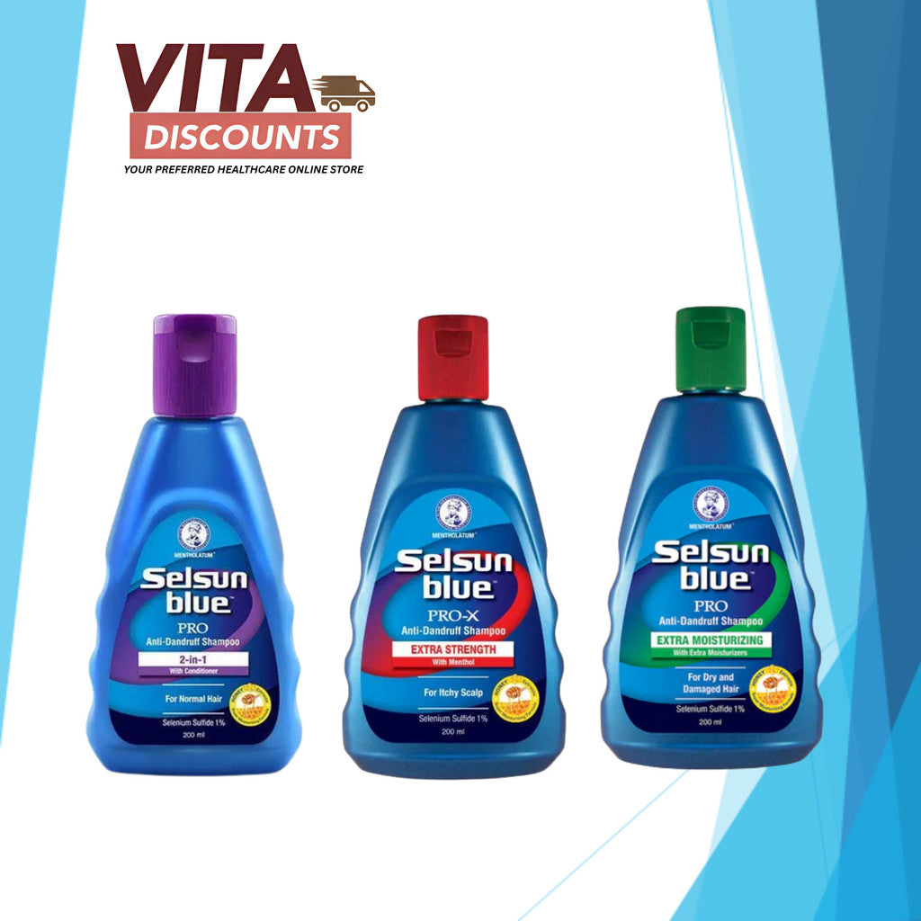 Selsun Blue Shampoo - Extra Strength/Extra Moist/2 In 1 (200ml) [Exp 02/2027]