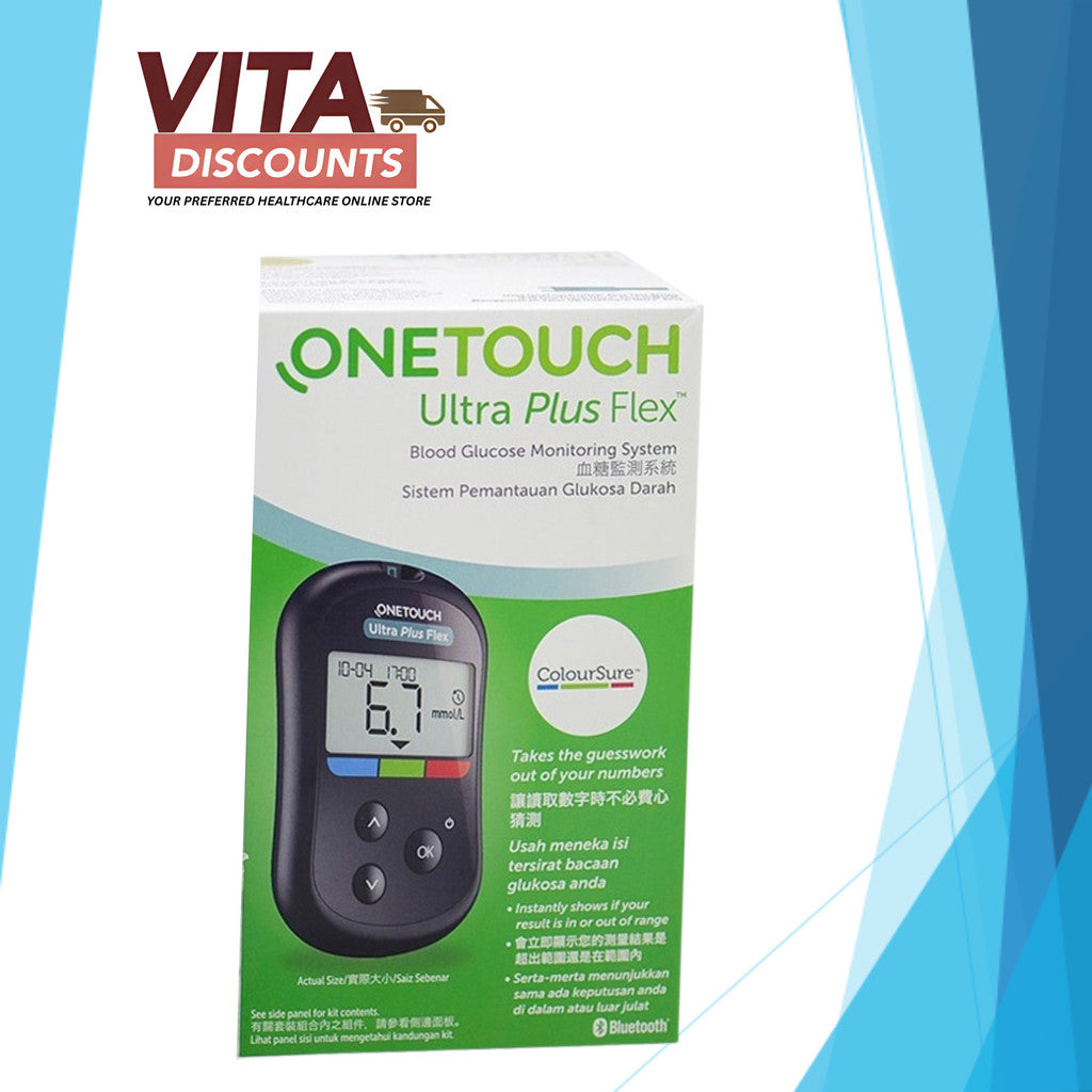 One Touch Ultra Plus Flex Blood Glucose Monitoring System No Test Strips And Lancets Included
