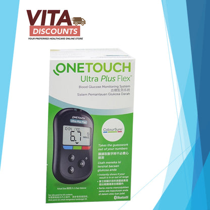 One Touch Ultra Plus Flex Blood Glucose Monitoring System No Test Strips And Lancets Included