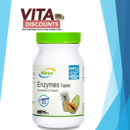 Nova Enzymes 1.7M Fcc Tabs (60's) [Extra 1 Gift]