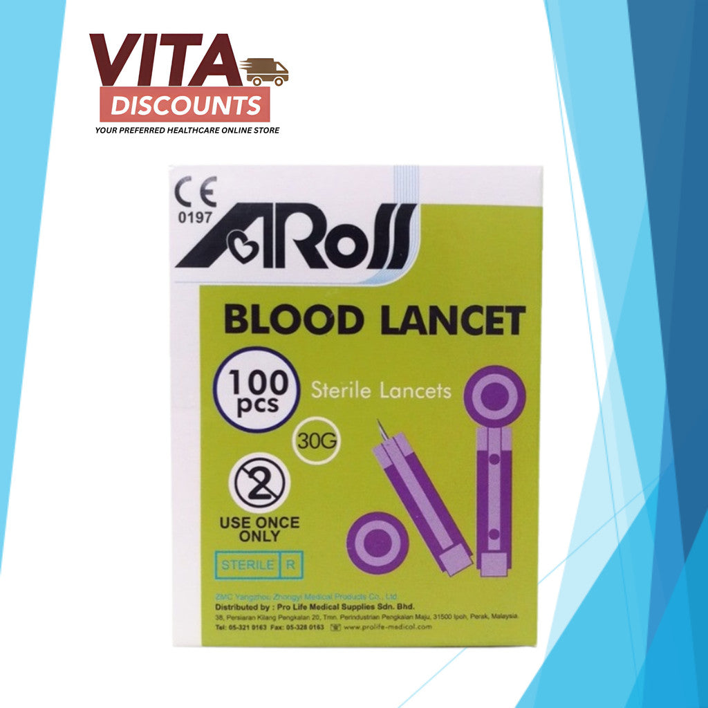 Aros Blood Lancet (30g) (100's)