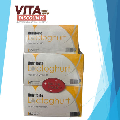 Nutriforte Lactoghurt Tabs (60's x 2 Pack + 30's) [Exp 04/2027]