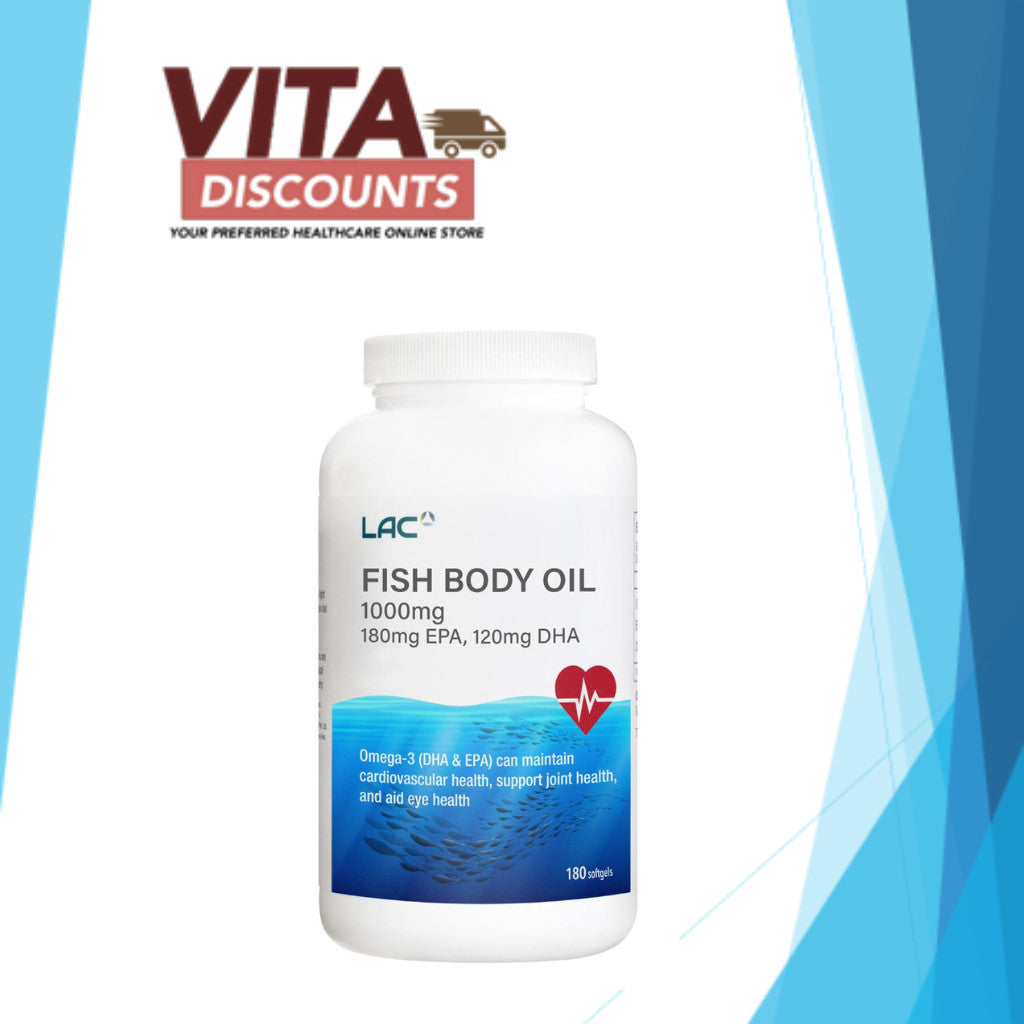 Lac Fish Body Oil 1000mg Sgels (180's) [Exp 04/2027]