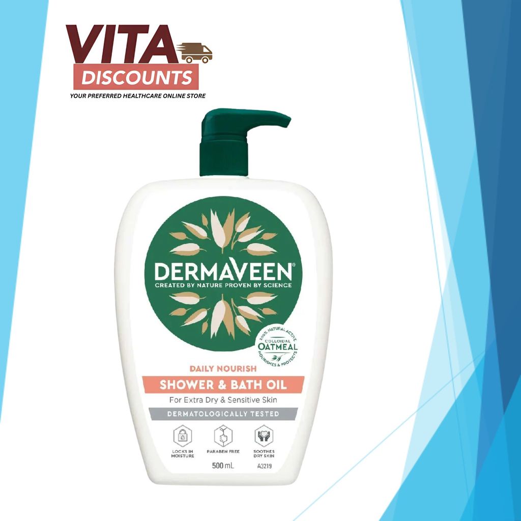 Dermaveen Shower And Bath Oil (500ml) [Exp 02/2027]