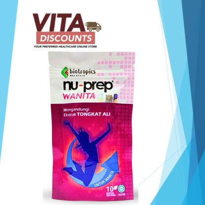 Rtc - Nu-Prep Wanita Caps Small Pack (10's) [Exp 07/2026]