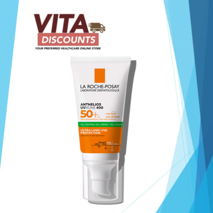 La Roche-Posay Anthelios Uvmune 400 50+ Oil Control Gel-Cream (50ml) [Exp 05/2027]