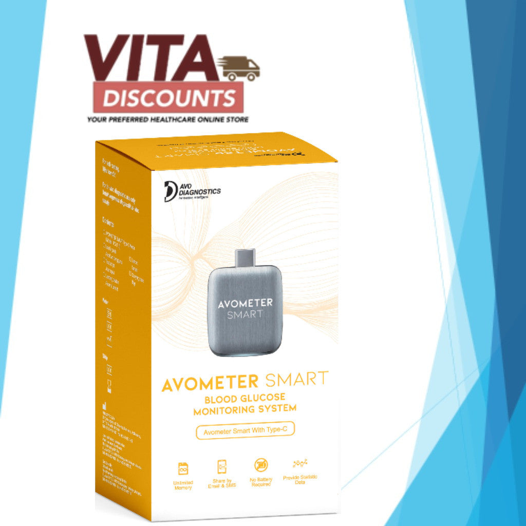 Avo Diagnostics Avometer Smart Blood Glucose Monitoring System With Type-C