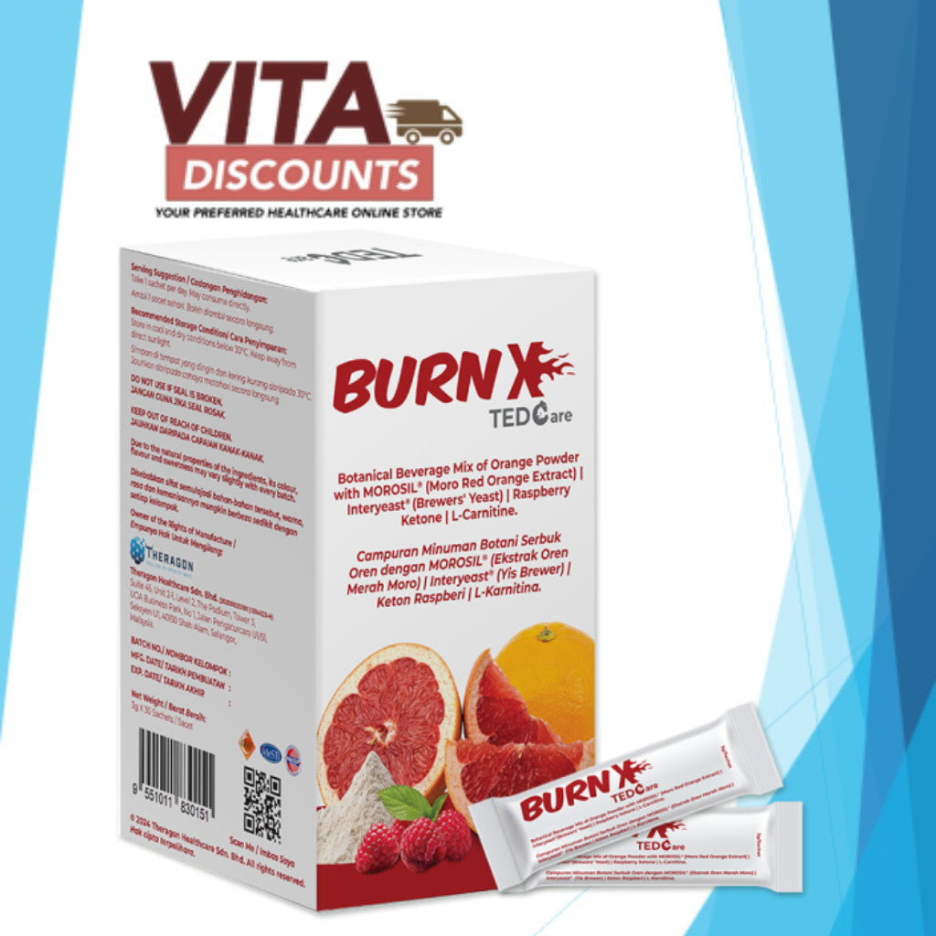 Tedcare Burnx Botanical Beverage Mix Of Orange Powder (3g x 30's)