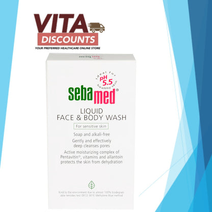 Sebamed Liquid Face & Body Wash Big Bottle (500ml)