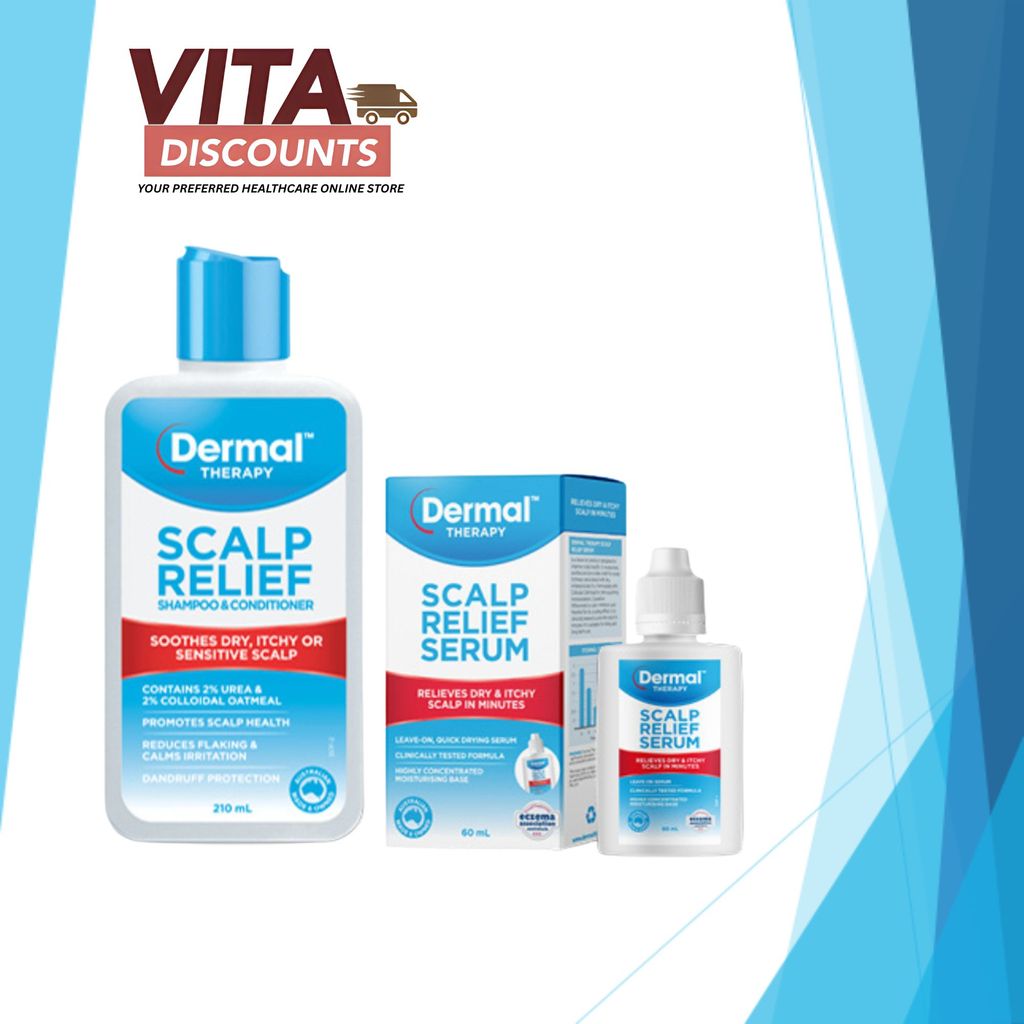Dermal Therapy Scalp Relief - Shampoo & Conditioner (210ml)/Serum (60ml) [Exp 12/2027]