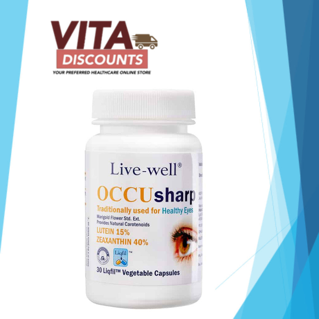 Live-Well Occusharp Caps Single Bottle (30's) [Exp 11/2027]