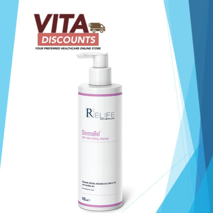 Relife Dermarel Ultra Hydrating Lotion/Lipid-Replenishing Cleanser (400ml)