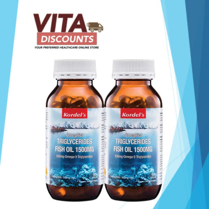 Kordel's Omegrich Triglycerides Fish Oil 1500mg Sgels (90's x 2 Pack) [Exp 08/2027]