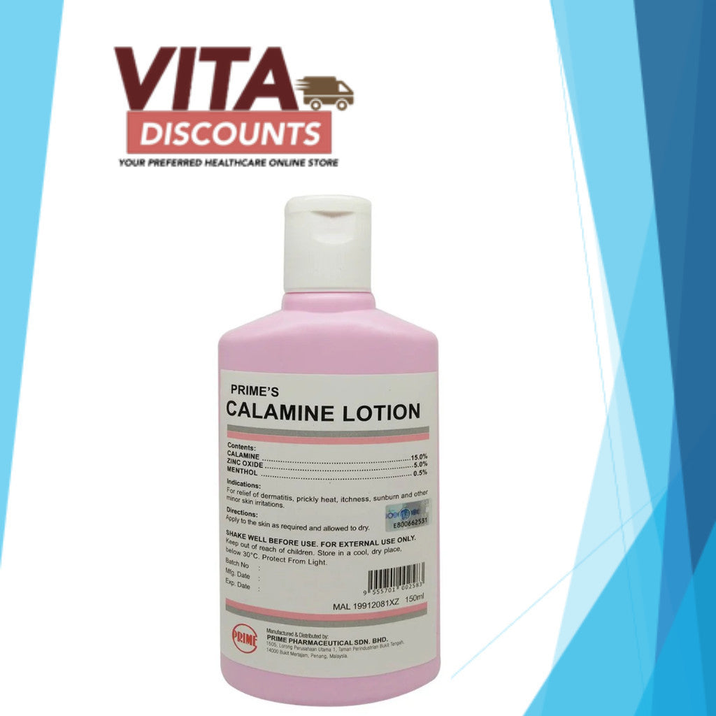 Prime's Calamine Lotion (150ml) [Exp 06/2028]