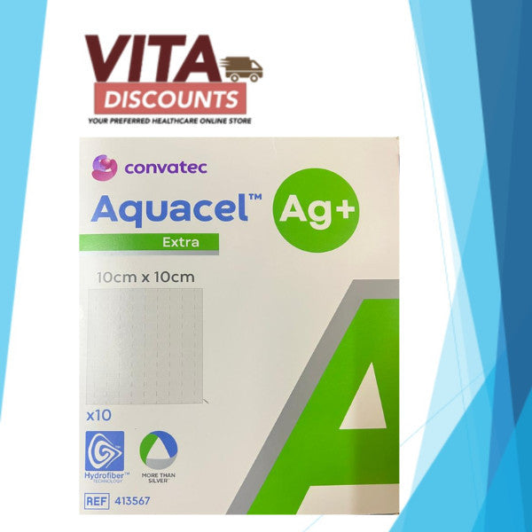 Convatec Aquacel Ag+ Extra With Ag+ (10 x 10cm x 10's) [Exp 04/2027] R413567