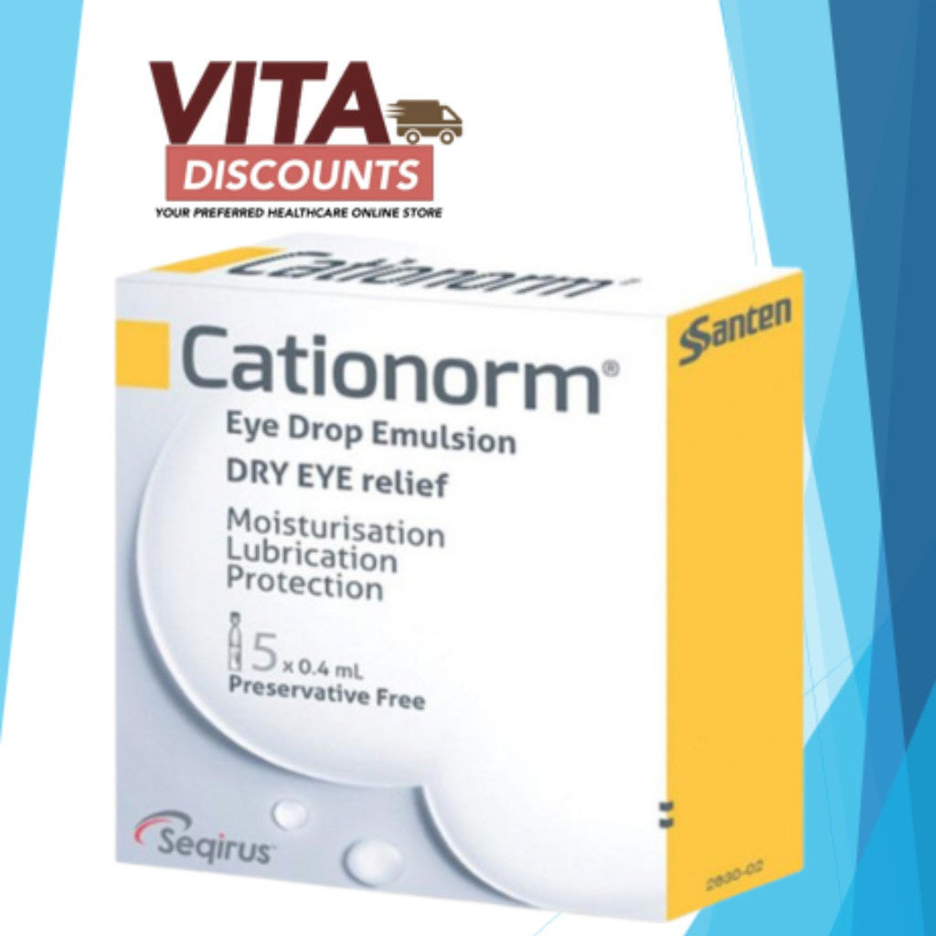 Rtc - Cationorm Ophthalmic Emulsion 0.4Ml Small Sample Pack 5's [Exp 10/2026]