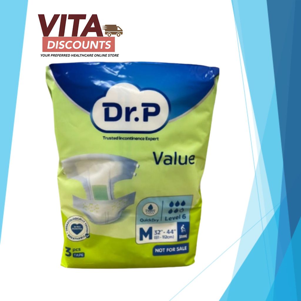 Dr.P Value Adult Diapers Size M Sample Pack (3's)