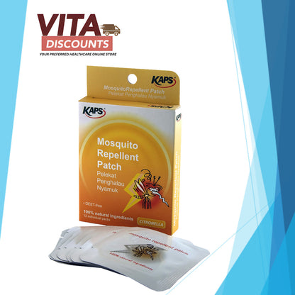 Kaps Natural Insect Repellent Patches (12's) [Exp 08/2027]