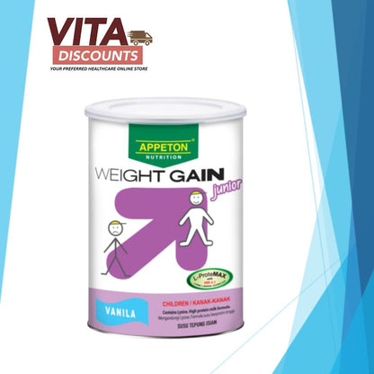 Appeton Weight Gain Junior Powder Vanilla (450g) [Exp 03/2027]