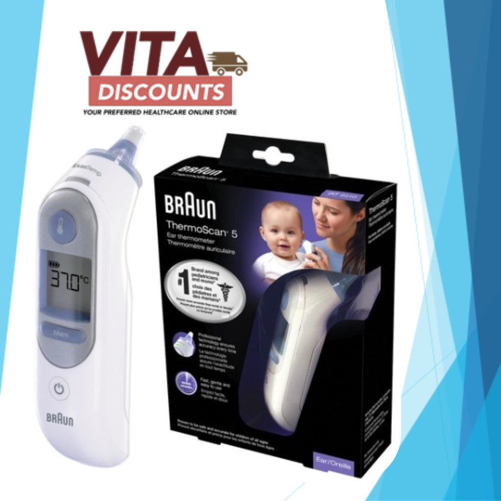 Braun Thermoscan 5 Infrared Ear Thermometer Irt 6510
