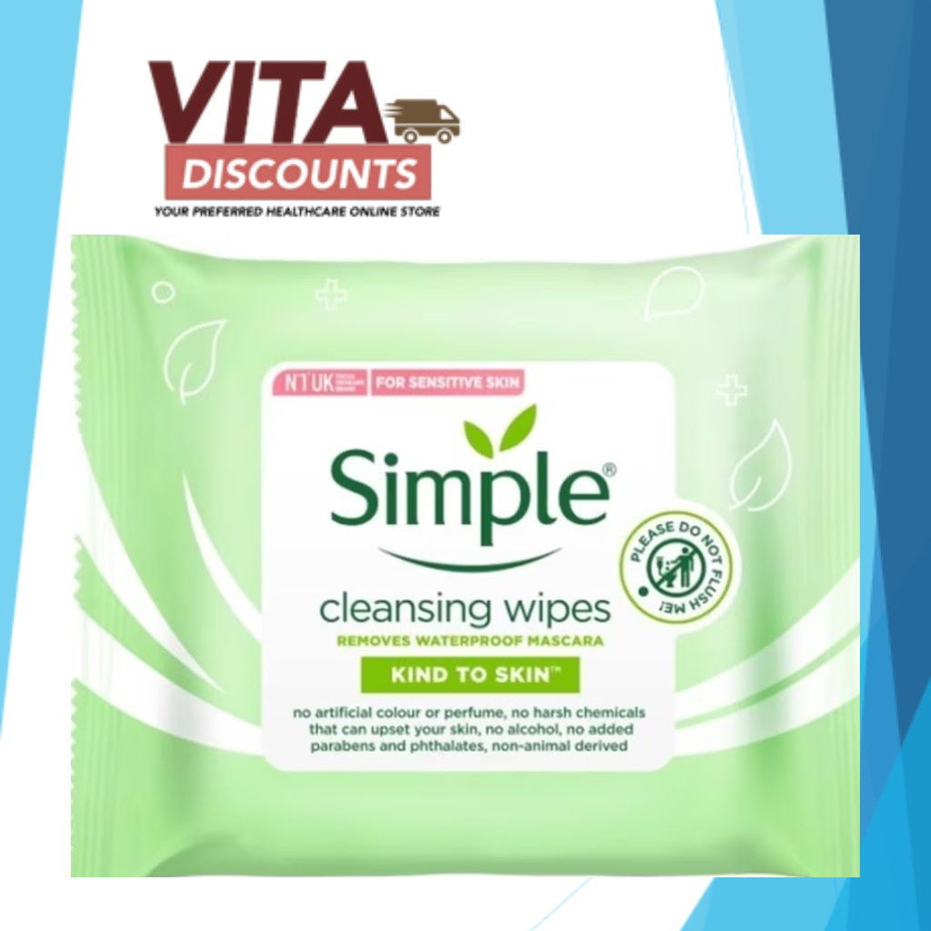 Simple Cleansing Facial Wipes (25's x 1/2 Pack)