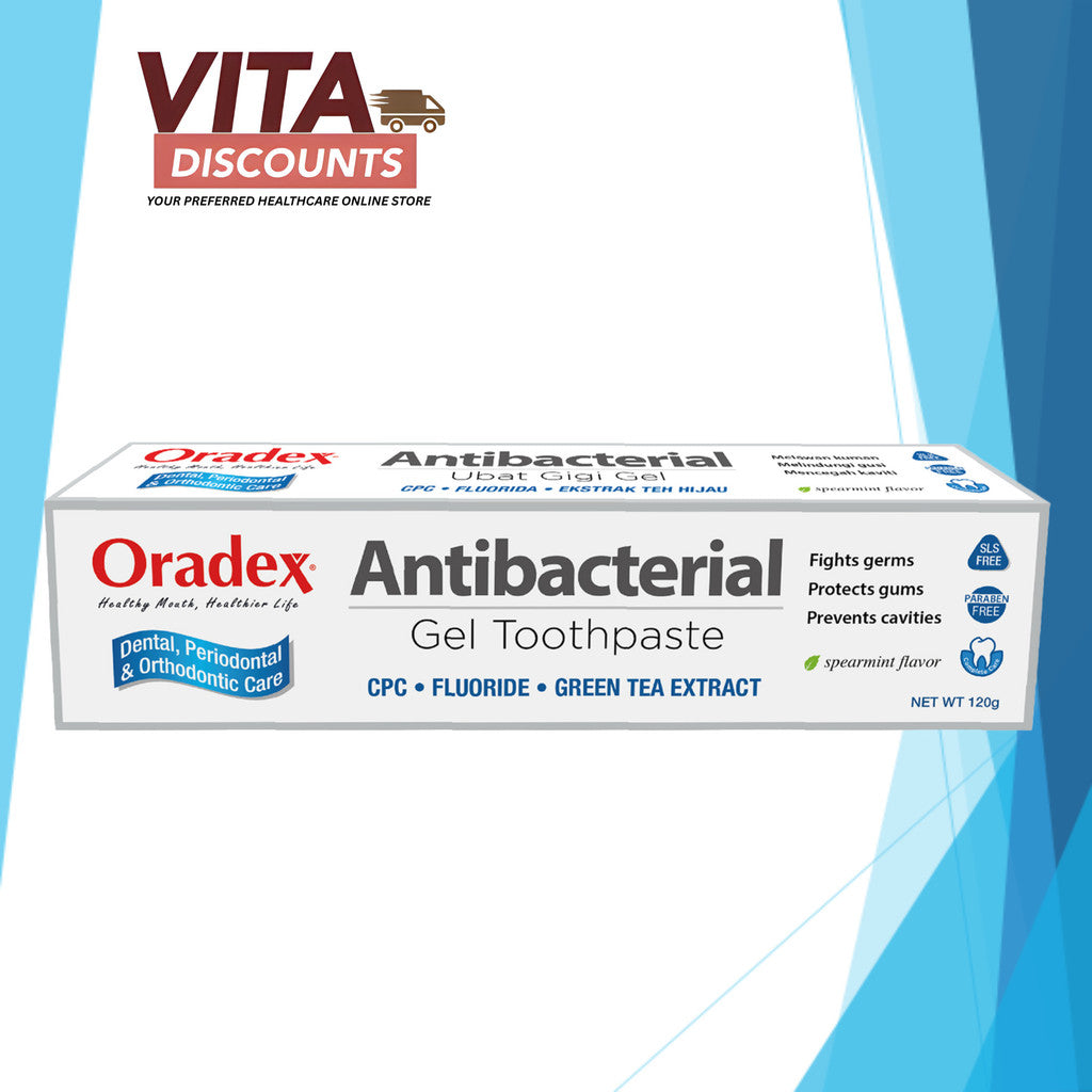 Oradex Antibacterial Gel Toothpaste (120g)