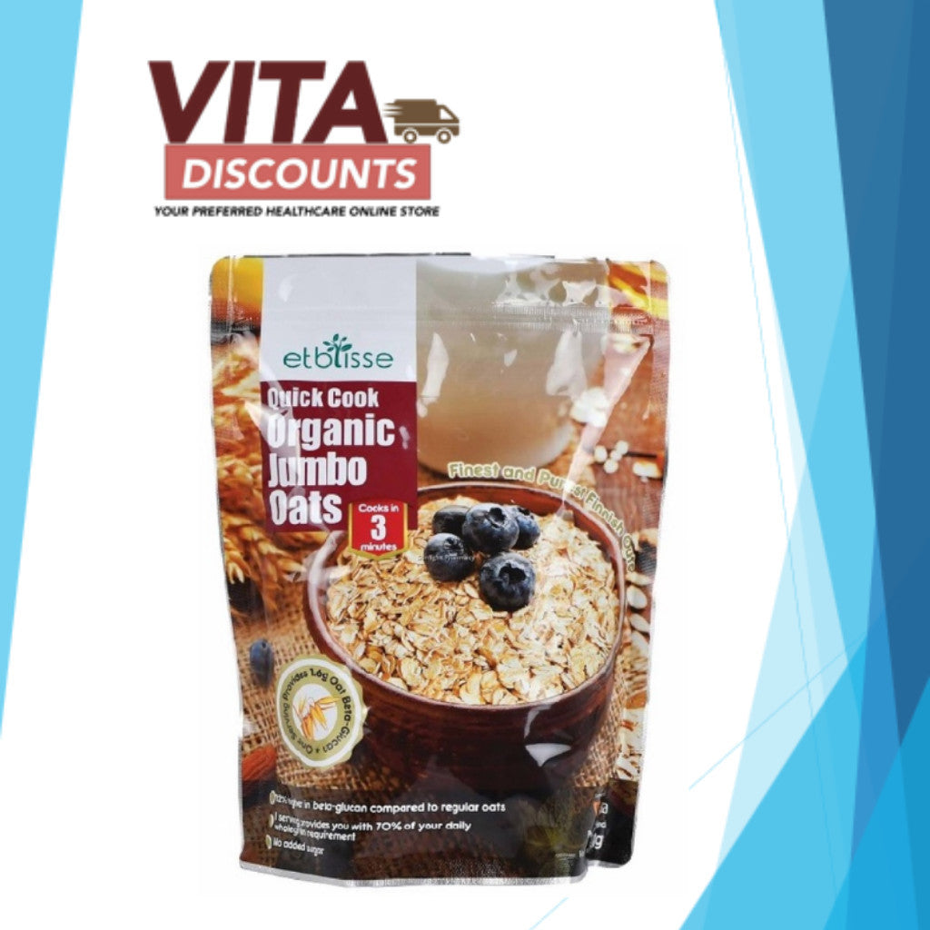 Etblisse Quick Cook Organic Jumbo Oats (500g) [Exp 07/2027]