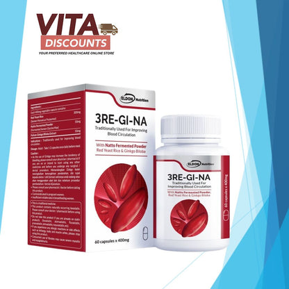 Eldon Nutrition Ascentia 3Re-Gi-Na Caps (60's) [Exp 02/2027]  [Extra 2 Gift]