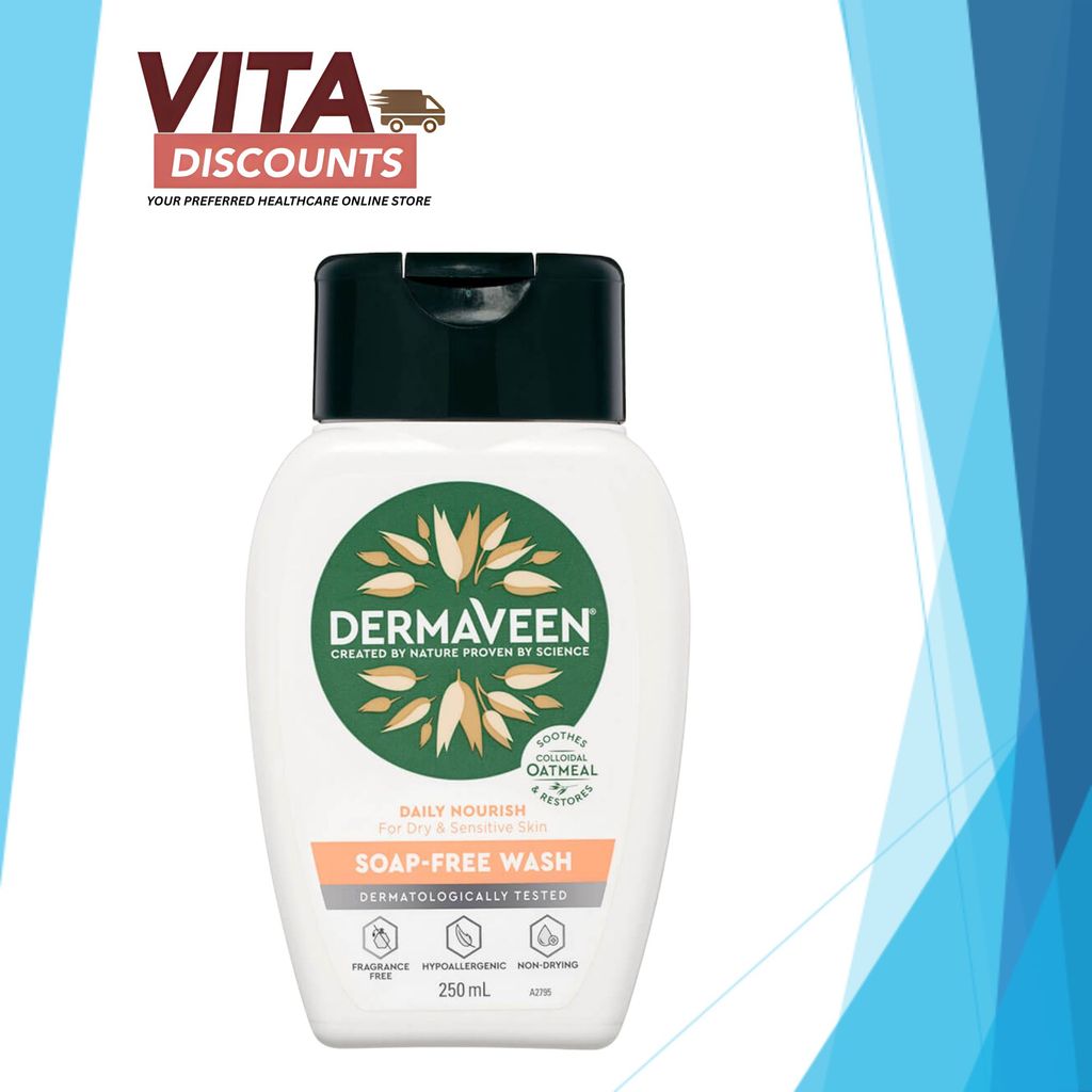 Dermaveen Soap-Free Wash Ph5.5 Small Bottle (250ml)